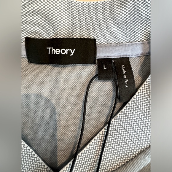 NWT - THEORY Berk Stretch- Pima Cotton Polo Shirt - Men’s Large - Picture 7 of 12